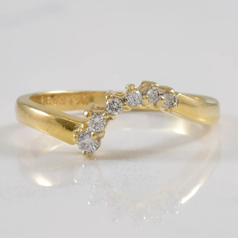 Dainty Floral Jewelry For Feminine Elegance Diamond Contour Ring | 0.12ctw | SZ 6.5 | Dainty Floral Jewelry For Feminine Elegance Diamond Contour Ring | 0.12ctw | SZ 6.5 |