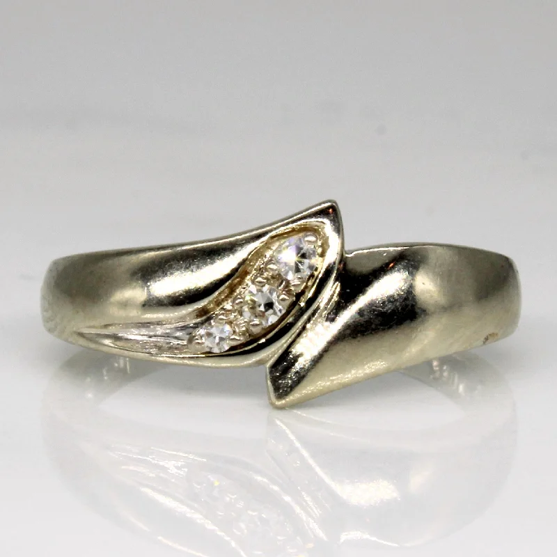 Timeless Elegance Now At Special Discounts Diamond Cross Over Ring | 0.05ctw | SZ 6.75 | Timeless Elegance Now At Special Discounts Diamond Cross Over Ring | 0.05ctw | SZ 6.75 |