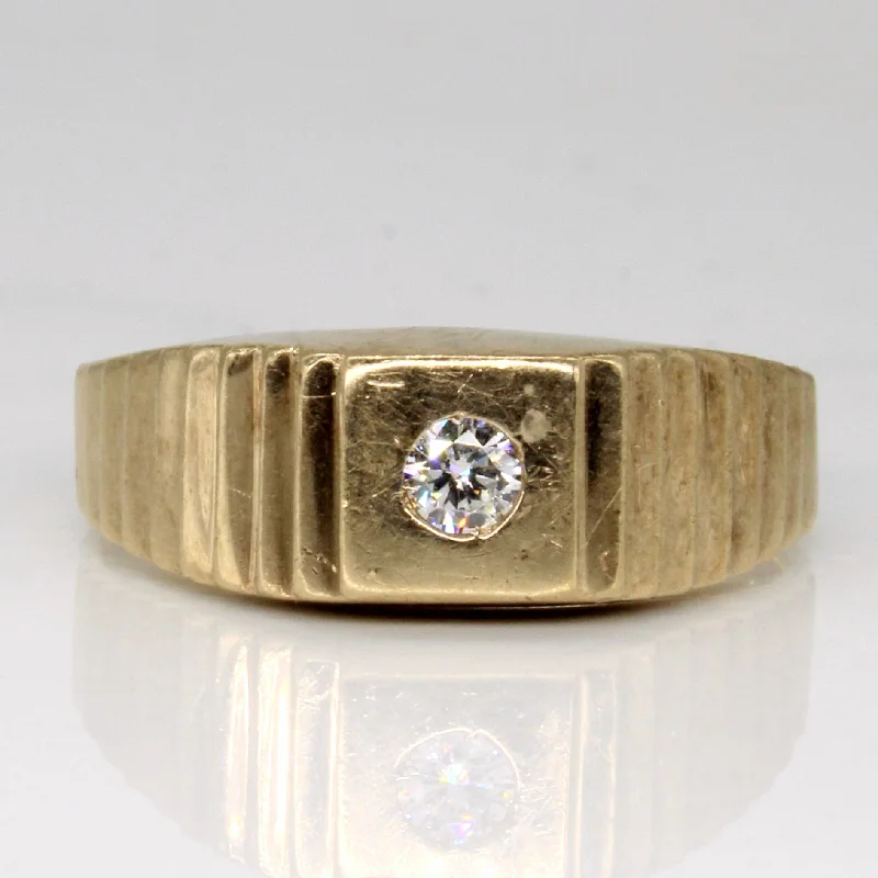 Luxury Jewelry Now At Special Promotional Rates Diamond Flush Set Ring | 0.12ct | SZ 10 | Luxury Jewelry Now At Special Promotional Rates Diamond Flush Set Ring | 0.12ct | SZ 10 |