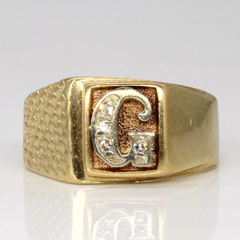 The Perfect Accessory For Less – Jewelry Sale Live Diamond Initial 'G' Ring | 0.06ctw | SZ 10.75 | The Perfect Accessory For Less – Jewelry Sale Live Diamond Initial 'G' Ring | 0.06ctw | SZ 10.75 |