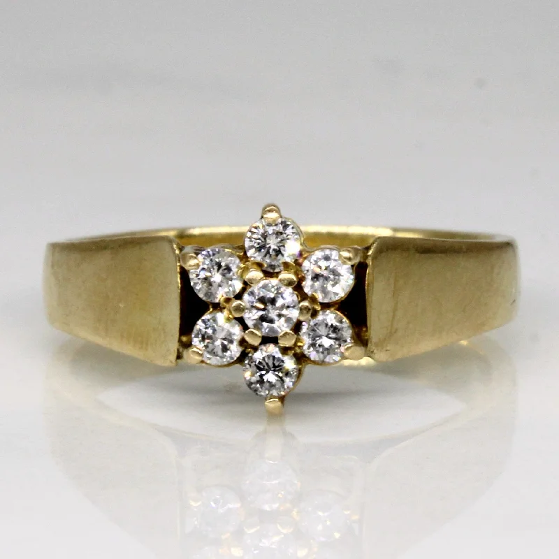 Elegant Necklaces And Bracelets At Limited-Time Offers Diamond High Set Cluster Ring | 0.20ctw | SZ 6 | Elegant Necklaces And Bracelets At Limited-Time Offers Diamond High Set Cluster Ring | 0.20ctw | SZ 6 |