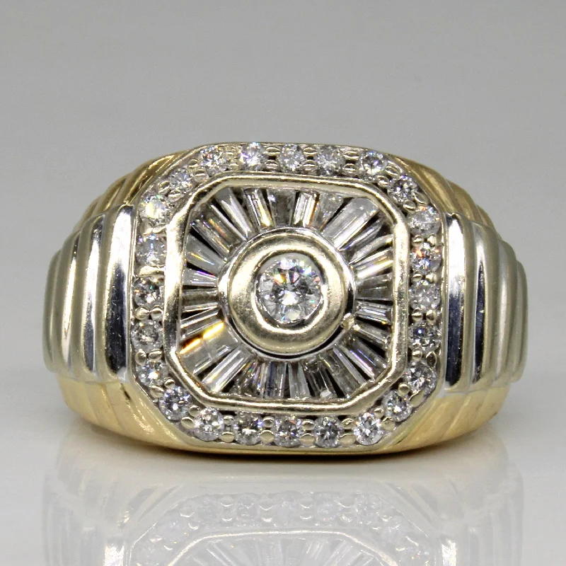 Dainty Floral Jewelry For Feminine Elegance Diamond Multi Cut Cocktail Ring | 0.75ctw | SZ 8.25 |
