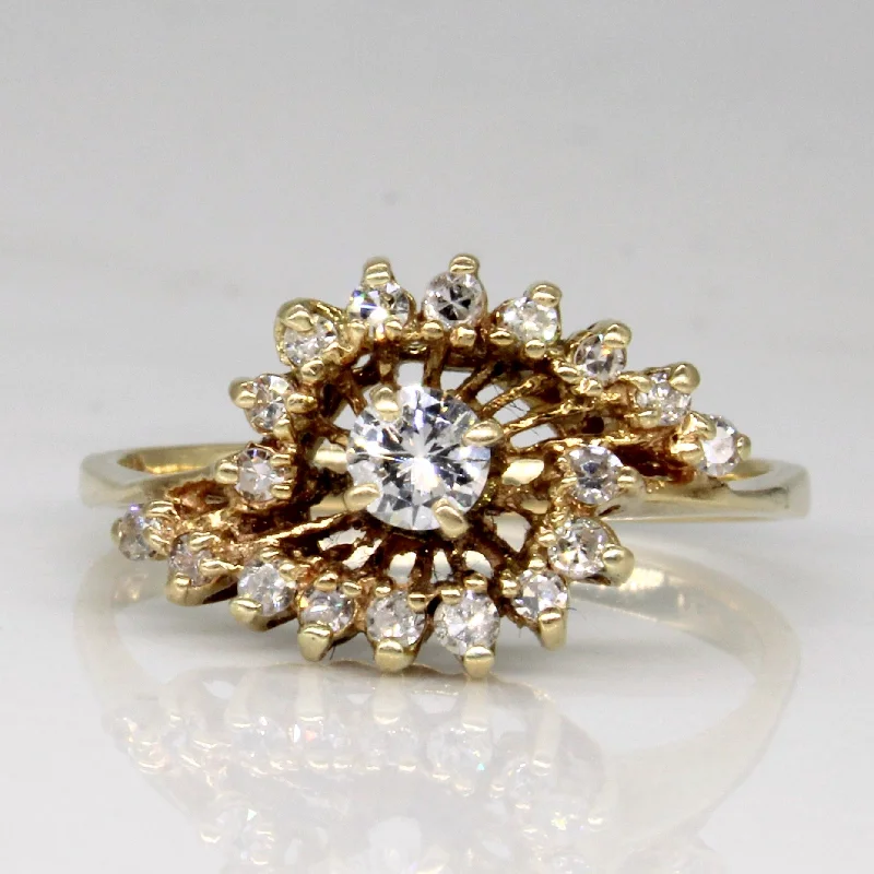 Shop Elegant Jewelry At Unbeatable Prices Spiral Halo Diamond Ring | 0.50ctw | SZ 6.5 | Shop Elegant Jewelry At Unbeatable Prices Spiral Halo Diamond Ring | 0.50ctw | SZ 6.5 |