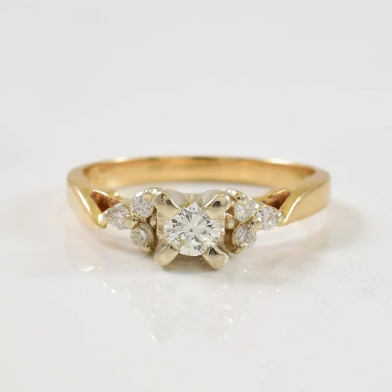 Shop Dazzling Jewelry At The Best Prices Diamond Side Cluster Ring | 0.29ctw | SZ 5.5 | Shop Dazzling Jewelry At The Best Prices Diamond Side Cluster Ring | 0.29ctw | SZ 5.5 |