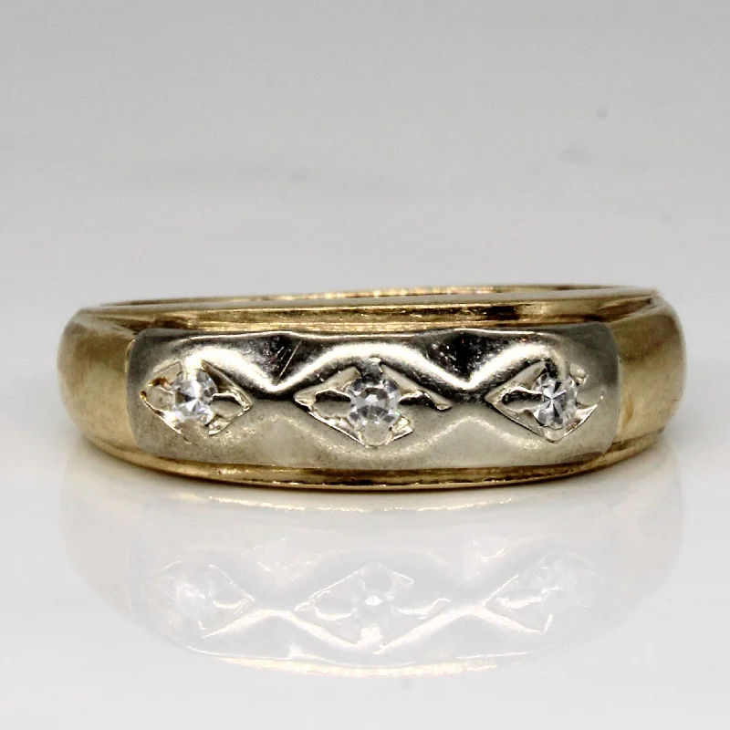 Fashion-Forward Jewelry At Exclusive Discounts Diamond Three Stone Ring | 0.08ctw | SZ 8 | Fashion-Forward Jewelry At Exclusive Discounts Diamond Three Stone Ring | 0.08ctw | SZ 8 |