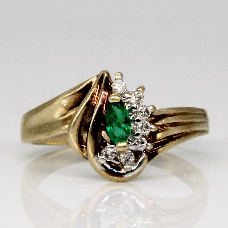 Discounted Jewelry For A Glamorous Look Emerald & Diamond Ring | 0.11ct, 0.07ctw | SZ 8.25 | Discounted Jewelry For A Glamorous Look Emerald & Diamond Ring | 0.11ct, 0.07ctw | SZ 8.25 |