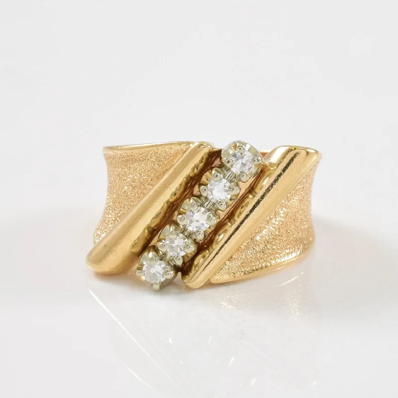 Stunning Jewelry At A Fraction Of The Price Five Stone Diamond Ring | 0.15ctw | SZ 3.75 | Stunning Jewelry At A Fraction Of The Price Five Stone Diamond Ring | 0.15ctw | SZ 3.75 |