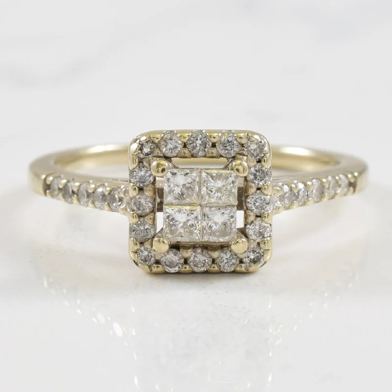 Limited-Stock Jewelry Sale – Once It's Gone, It's Gone Grid Diamond Halo Ring | 0.42ctw | SZ 7.5 | Limited-Stock Jewelry Sale – Once It's Gone, It's Gone Grid Diamond Halo Ring | 0.42ctw | SZ 7.5 |