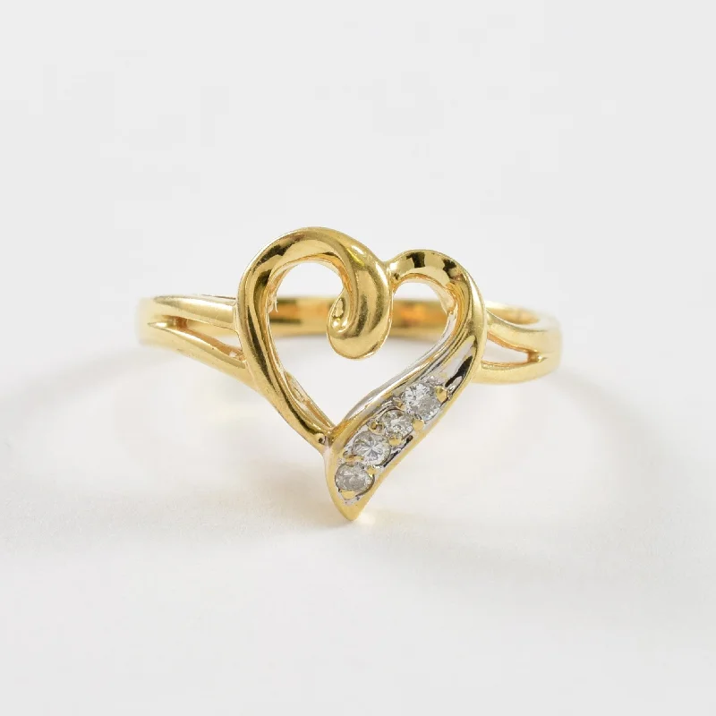 High-Quality Jewelry At A Fraction Of The Cost Heart Shaped Diamond Ring | 0.08ctw | SZ 6.25 | High-Quality Jewelry At A Fraction Of The Cost Heart Shaped Diamond Ring | 0.08ctw | SZ 6.25 |