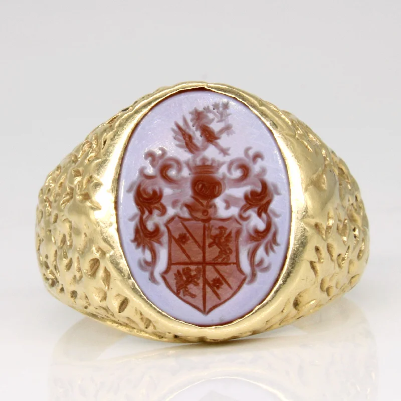 Elegant Jewelry, Exclusive Prices – Shop Now Vintage Intaglio Carved Agate Signet Ring | 2.60ct | SZ 10.25 | Elegant Jewelry, Exclusive Prices – Shop Now Vintage Intaglio Carved Agate Signet Ring | 2.60ct | SZ 10.25 |