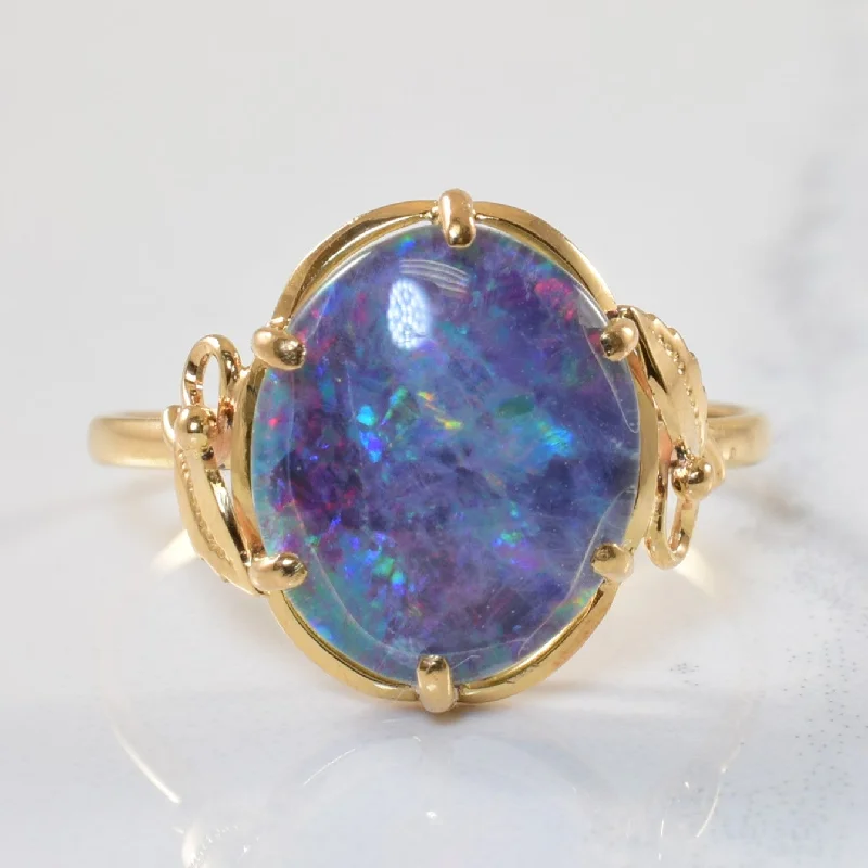 Premium Jewelry, Premium Discounts – Act Fast Opal Triplet Cocktail Ring | 2.20ct | SZ 7 | Premium Jewelry, Premium Discounts – Act Fast Opal Triplet Cocktail Ring | 2.20ct | SZ 7 |