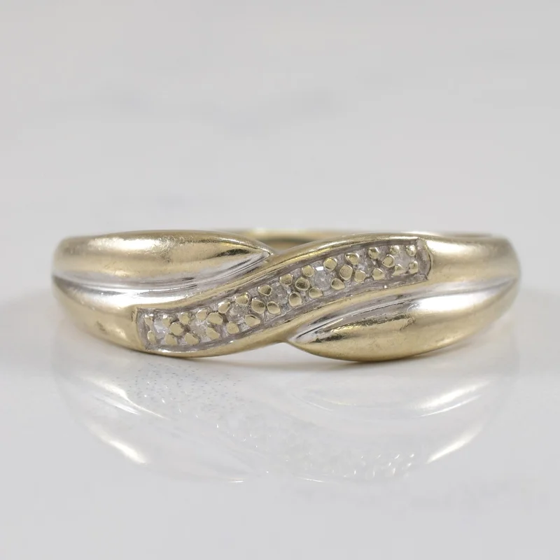 Affordable Gold-Plated Jewelry For Modern Fashion Pave Diamond Crossover Ring | 0.03ctw | SZ 9.25 | Affordable Gold-Plated Jewelry For Modern Fashion Pave Diamond Crossover Ring | 0.03ctw | SZ 9.25 |