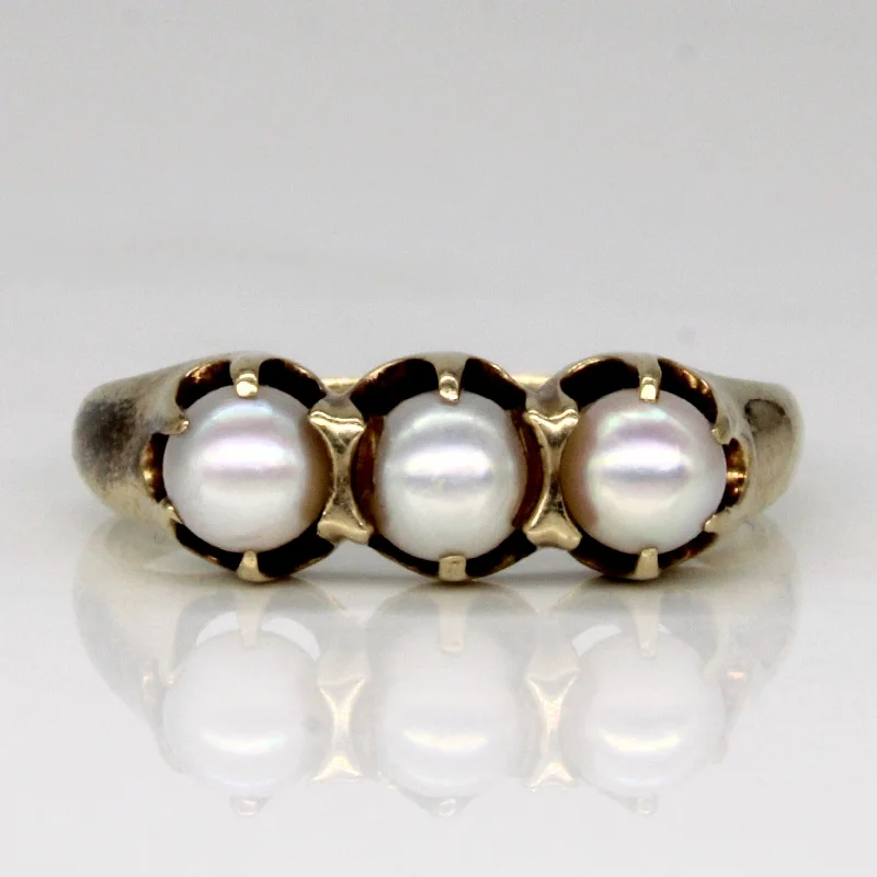 Elegant Jewelry At Unbeatable Offers – Shop Before It's Gone Pearl Three Stone Ring | SZ 7 | Elegant Jewelry At Unbeatable Offers – Shop Before It's Gone Pearl Three Stone Ring | SZ 7 |