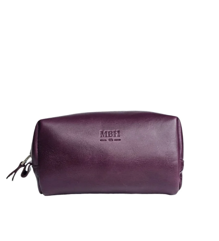 Petite Luxe Leather Pouch - French Violet