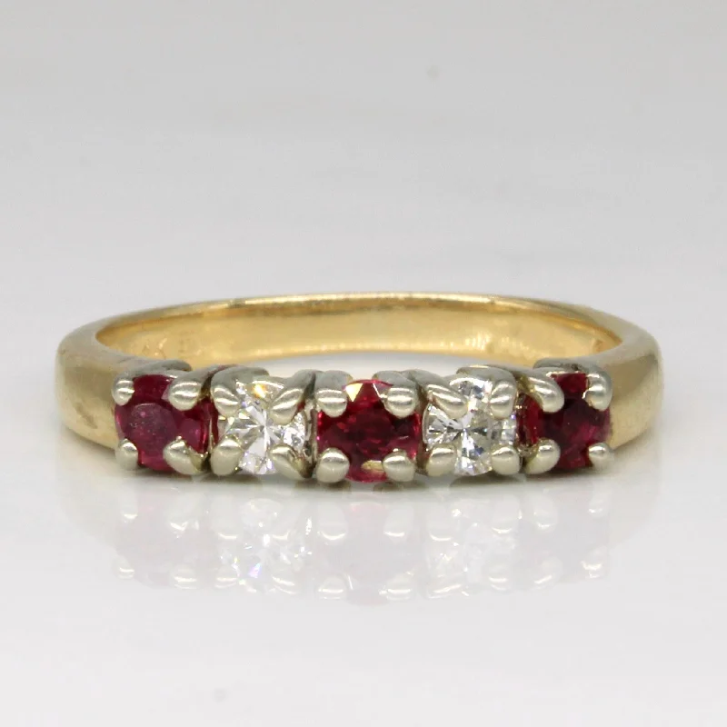 Elegant Necklaces And Bracelets At Limited-Time Offers Ruby & Diamond Ring | 0.27ctw, 0.16ctw | SZ 5.5 |