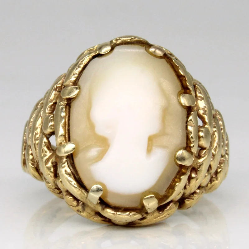Unmissable Deals On Handmade Jewelry Collections Seashell Cameo Ring | 2.20ct | SZ 4.5 | Unmissable Deals On Handmade Jewelry Collections Seashell Cameo Ring | 2.20ct | SZ 4.5 |