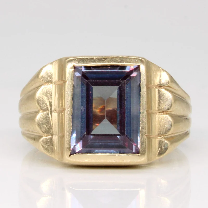 Limited-Stock Jewelry Clearance – Grab Your Favorites Now Synthetic Colour Change Sapphire Ring | 3.30ct | SZ 6.75 |