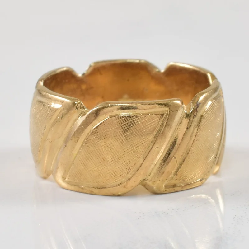 Don't Miss Our Biggest Jewelry Sale Of The Season Yellow Gold Textured Wide Band | SZ 7 | Don't Miss Our Biggest Jewelry Sale Of The Season Yellow Gold Textured Wide Band | SZ 7 |
