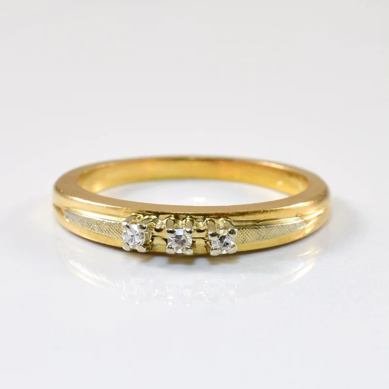Upgrade Your Jewelry Collection For Less Three Stone Diamond Ring | 0.05ctw | SZ 5.25 | Upgrade Your Jewelry Collection For Less Three Stone Diamond Ring | 0.05ctw | SZ 5.25 |
