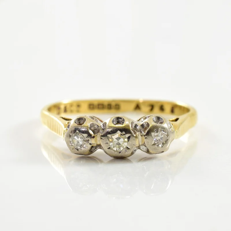 Jewelry Deals That Outshine The Rest Vintage Three Stone Diamond Ring | 0.07ctw | SZ 7.5 | Jewelry Deals That Outshine The Rest Vintage Three Stone Diamond Ring | 0.07ctw | SZ 7.5 |