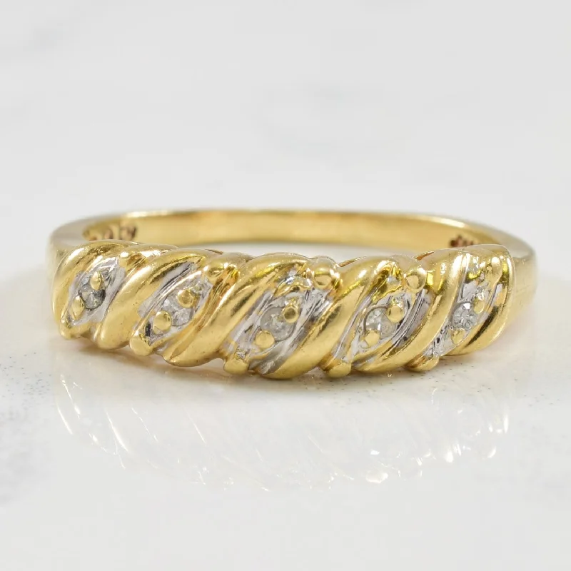 Timeless Jewelry At Special Discount Rates Twisted Diamond Two Tone Ring | 0.03ctw | SZ 5.75 | Timeless Jewelry At Special Discount Rates Twisted Diamond Two Tone Ring | 0.03ctw | SZ 5.75 |