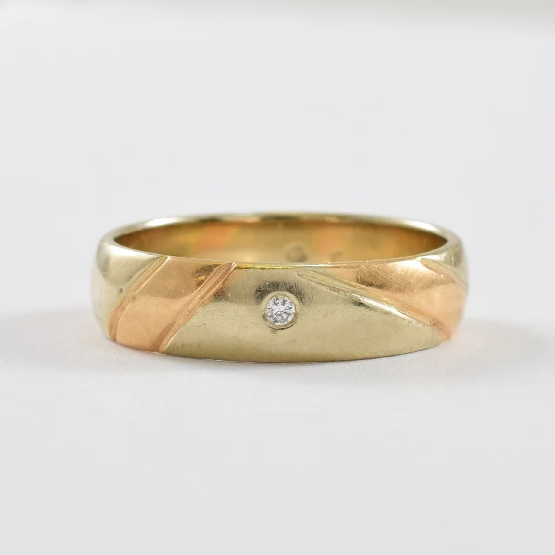 Sparkle More For Less – Jewelry Sale Happening Now Two Tone Diamond Band | 0.01ct | SZ 6.25 | Sparkle More For Less – Jewelry Sale Happening Now Two Tone Diamond Band | 0.01ct | SZ 6.25 |