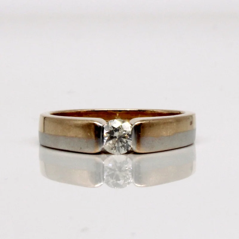 Elegant Jewelry, Exclusive Prices – Shop Now Two Tone Solitaire Diamond Ring | 0.40ctw | SZ 8.75 | Elegant Jewelry, Exclusive Prices – Shop Now Two Tone Solitaire Diamond Ring | 0.40ctw | SZ 8.75 |