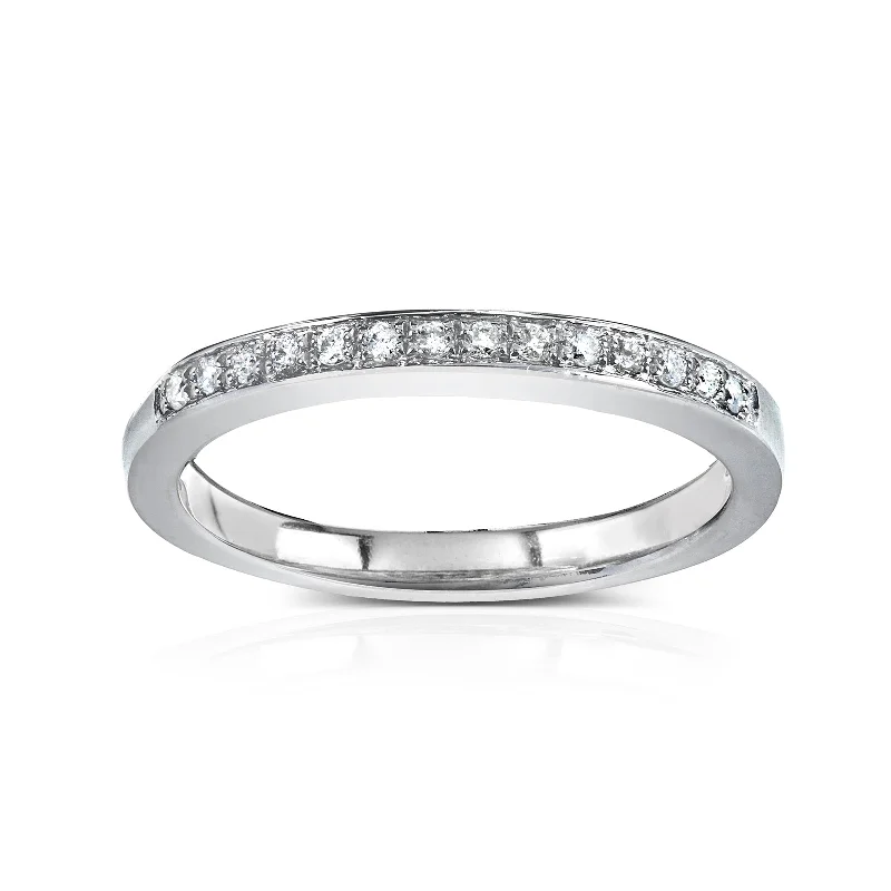 Classic And Modern Jewelry Styles On Sale Diamond Wedding Band 1/10 CTW in 14k White Gold Classic And Modern Jewelry Styles On Sale Diamond Wedding Band 1/10 CTW in 14k White Gold