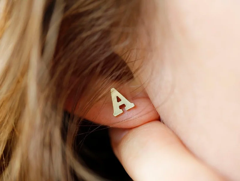 Timeless Elegance, Temporary Discounts – Act Fast Initial Earrings, 14K Gold Monogram Studs Timeless Elegance, Temporary Discounts – Act Fast Initial Earrings, 14K Gold Monogram Studs