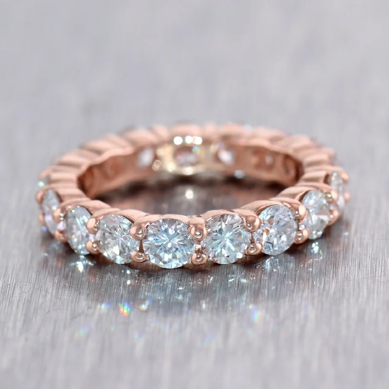 Elegant Jewelry, Exclusive Prices – Shop Now Modern 14k Rose Gold 2.51ctw Diamond Eternity Band Ring Elegant Jewelry, Exclusive Prices – Shop Now Modern 14k Rose Gold 2.51ctw Diamond Eternity Band Ring