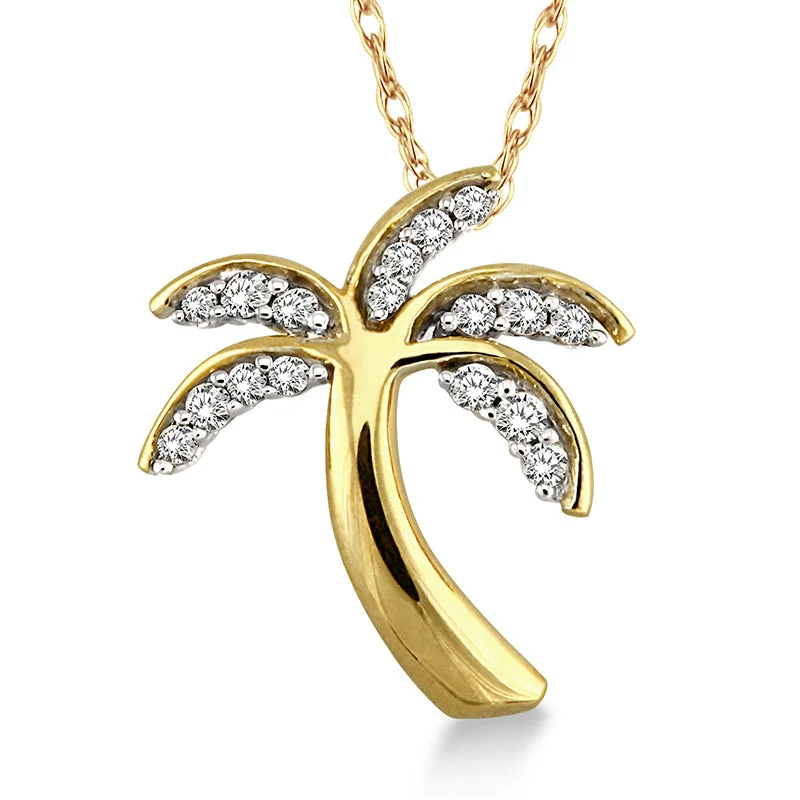 Flash Sale On Stunning Jewelry – Don't Miss Out 10k Gold Palm Tree Necklace