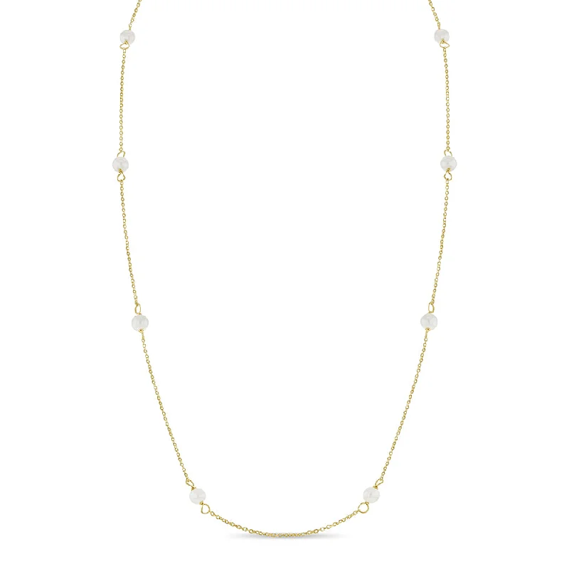 Make Every Moment Shine – Jewelry Discounts Available 14k Gold 4mm Freshwater Cultured Pearls 16" Kids / Teen Necklace