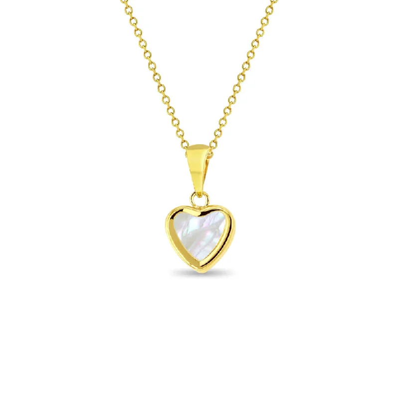 Shop Stylish Jewelry Now And Save Big 14k Gold Mother of Pearl Heart Baby / Toddler / Kids Pendant/Necklace Shop Stylish Jewelry Now And Save Big 14k Gold Mother of Pearl Heart Baby / Toddler / Kids Pendant/Necklace