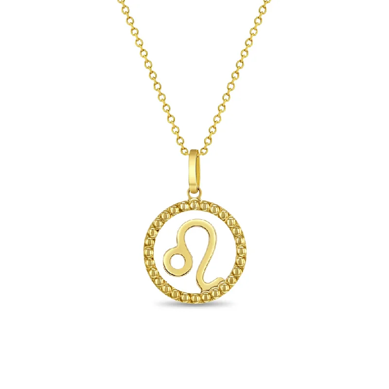 Trendy Minimalist Jewelry For Everyday Wear 14k Gold Zodiac Coin Leo Kids / Children's / Girls Pendant/Necklace Trendy Minimalist Jewelry For Everyday Wear 14k Gold Zodiac Coin Leo Kids / Children's / Girls Pendant/Necklace