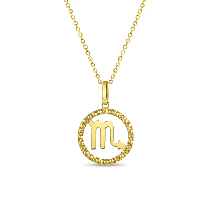 Get The Sparkle You Love At Prices You Adore 14k Gold Zodiac Coin Scorpio Kids / Children's / Girls Pendant/Necklace Get The Sparkle You Love At Prices You Adore 14k Gold Zodiac Coin Scorpio Kids / Children's / Girls Pendant/Necklace