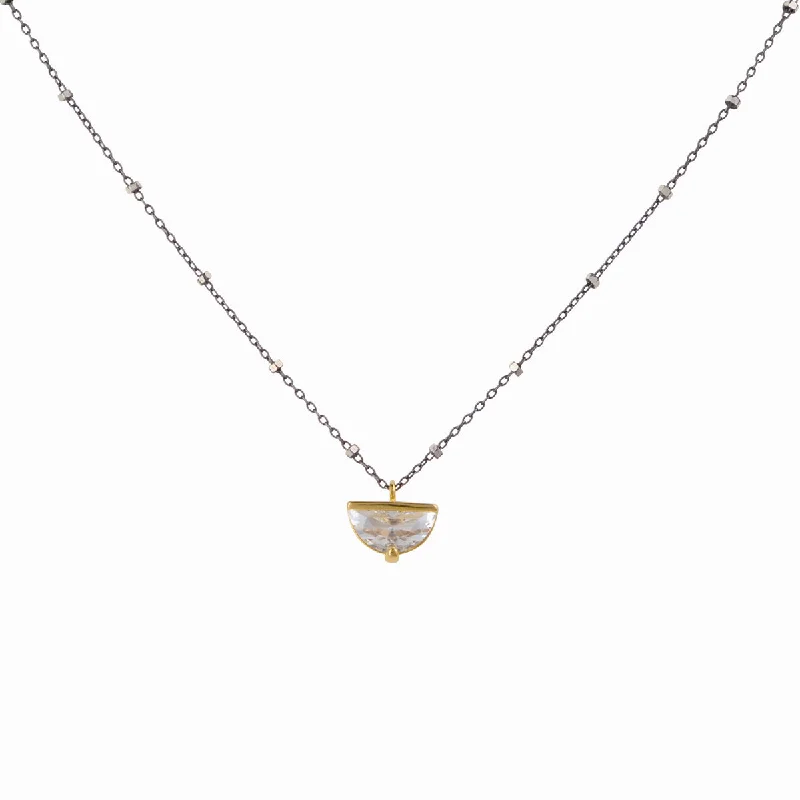 Delicate Crystal Jewelry For Sophisticated Charm Ariel- oxidized sterling