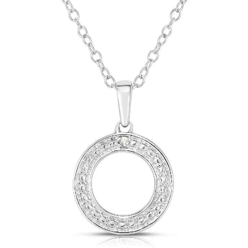 Luxury Jewelry Sale – Sparkle For Less Circle Diamond Necklace