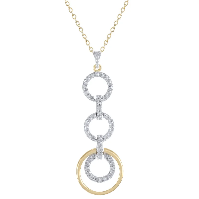 Bold And Beautiful Jewelry Now At Irresistible Prices Circle 'n Circle Two-Tone Diamond Necklace Bold And Beautiful Jewelry Now At Irresistible Prices Circle 'n Circle Two-Tone Diamond Necklace