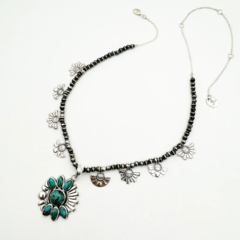 Timeless Jewelry Styles At Wallet-Friendly Prices Circle of Life Dainty Squashblossom - Kingman Turquoise Timeless Jewelry Styles At Wallet-Friendly Prices Circle of Life Dainty Squashblossom - Kingman Turquoise