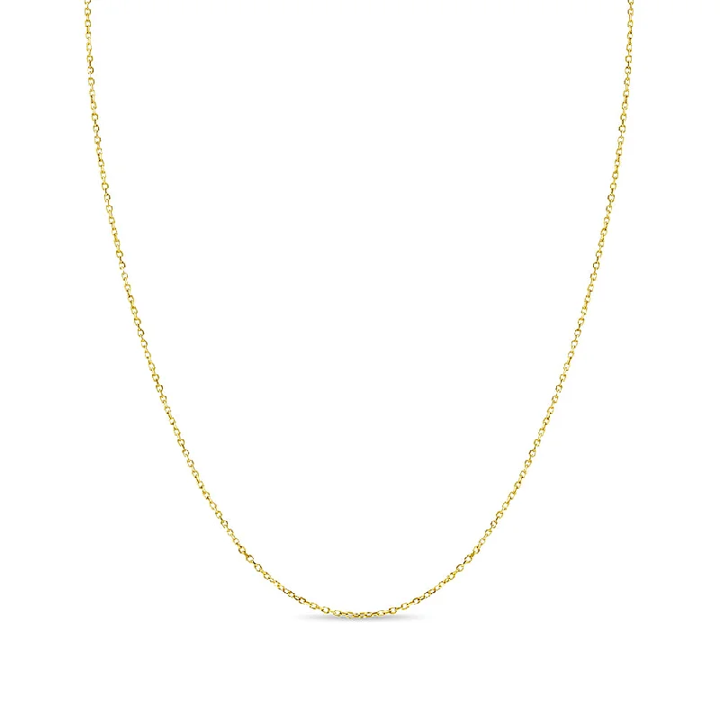 Buy More, Save More – Special Jewelry Discounts Classic 1mm Link 12" Baby/Toddler Chain - 14k Gold