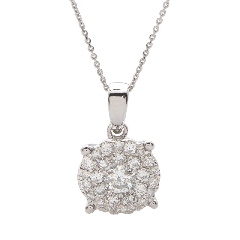 Huge Markdowns On Premium Jewelry Styles Cluster Diamond Necklace