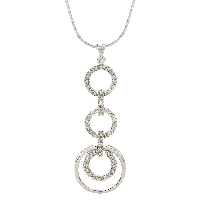 Fashion-Forward Jewelry At Exclusive Discounts Circle 'n Circle Diamond Necklace