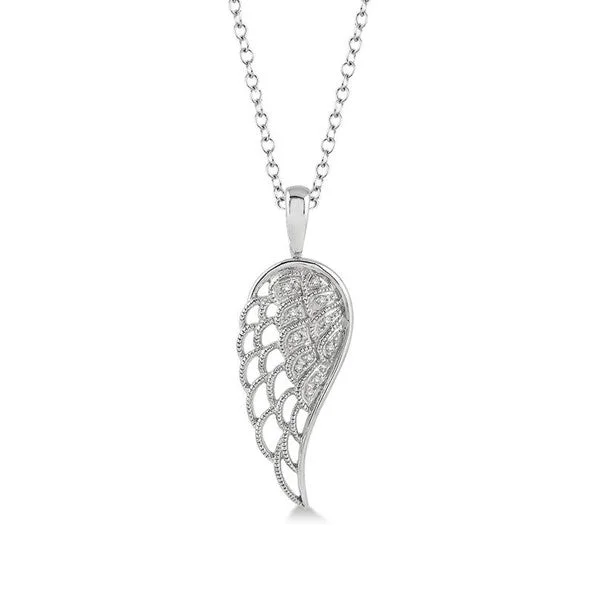 Trendy Minimalist Jewelry For Everyday Wear Diamond Angel Wing Necklace