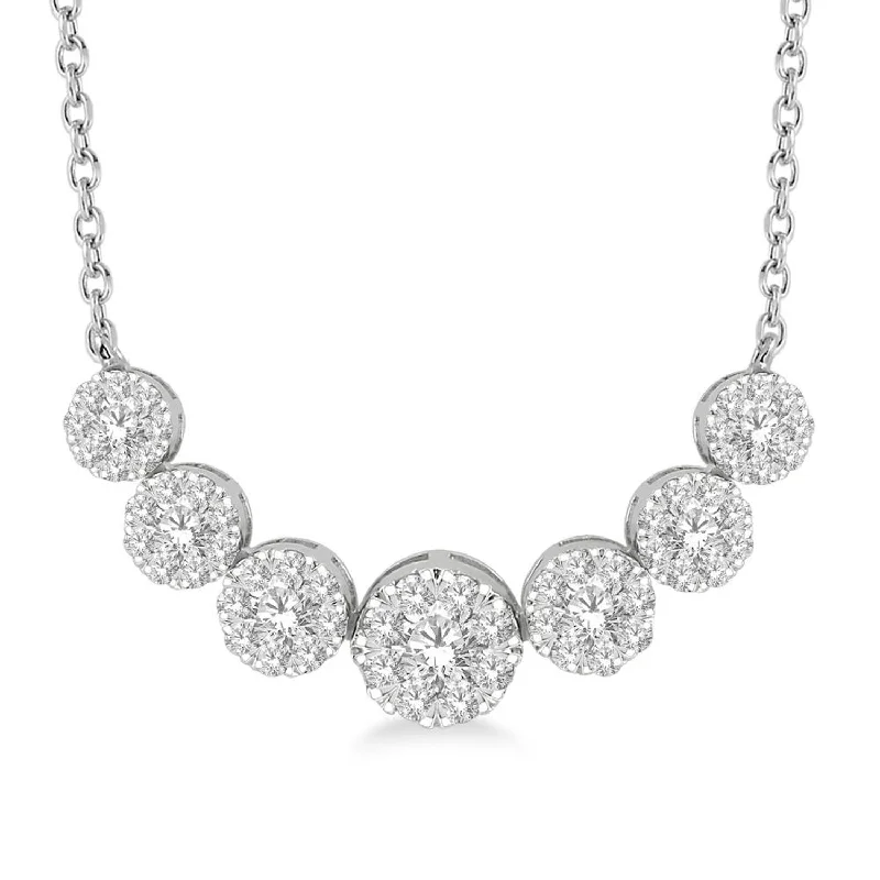 Exclusive Jewelry Sale – Grab Timeless Pieces Now Diamond Cluster Necklace - .75twt