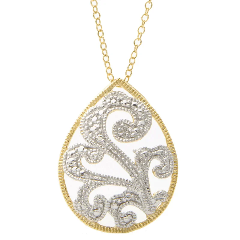 Celebrate Every Occasion With Sparkling Savings Diamond Filigree Necklace
