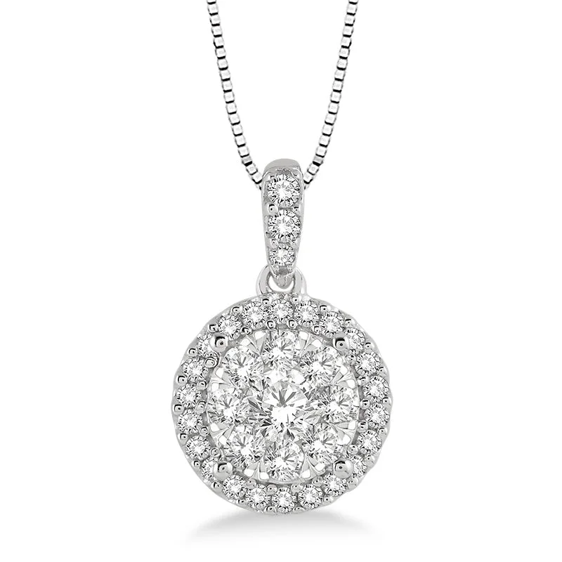 Must-Have Jewelry Pieces At Reduced Prices Diamond Halo Cluster Pendant
