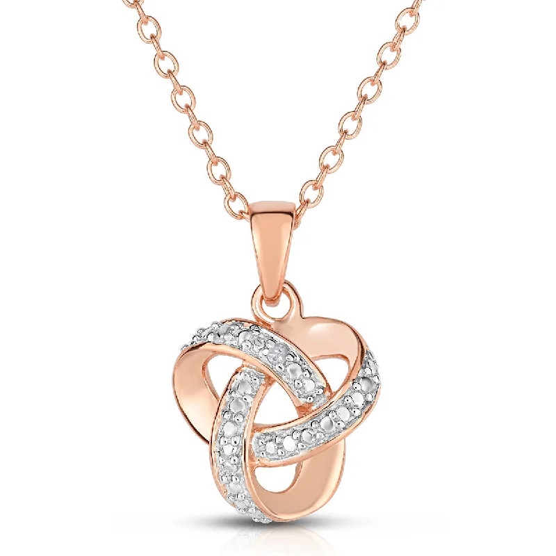 Exclusive Gemstone Jewelry Markdowns – Shop Now Diamond Love Knot Necklace