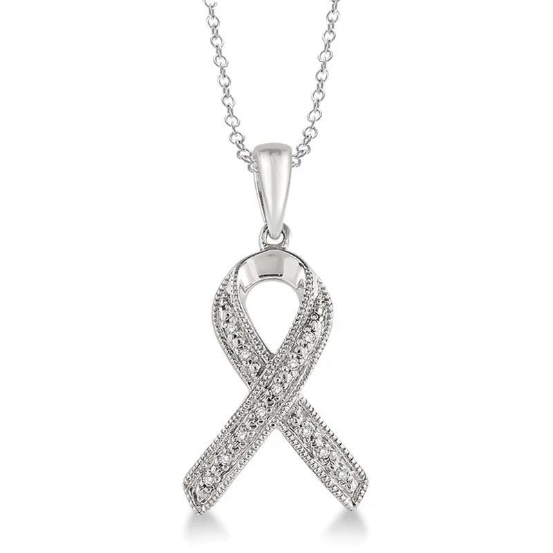 Luxury Handcrafted Jewelry For Elegant Looks Diamond Ribbon Necklace