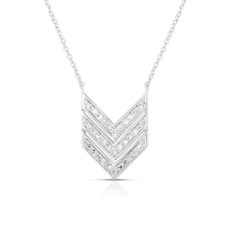 Last Chance To Grab Your Favorite Jewelry At A Discount Diamond Triple "V" Necklace Last Chance To Grab Your Favorite Jewelry At A Discount Diamond Triple "V" Necklace