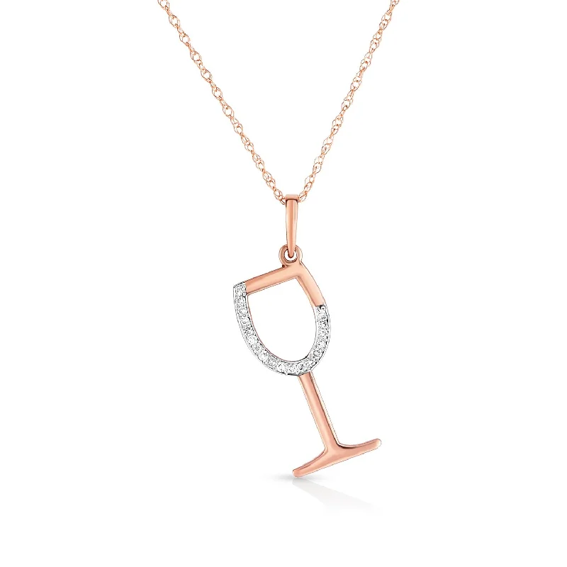 Flash Sale On Stunning Jewelry – Don't Miss Out Diamond Wine Glass Pendant